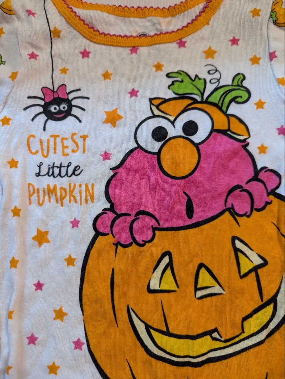 Cutest Little Pumpkin Sesame Street Toddler Pajamas Size 24 Months